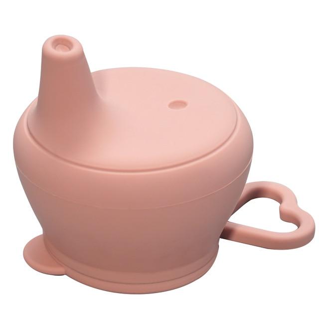 pink Baby silicone sippy cup covers