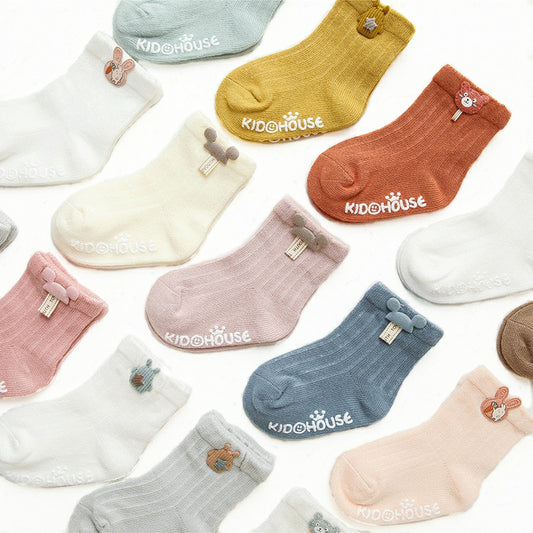 Multicolored Anti-slip  Baby Socks 0-36M