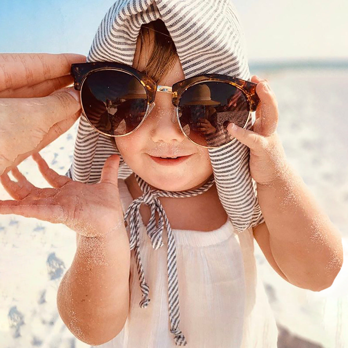 Baby sun best sale hat and sunglasses