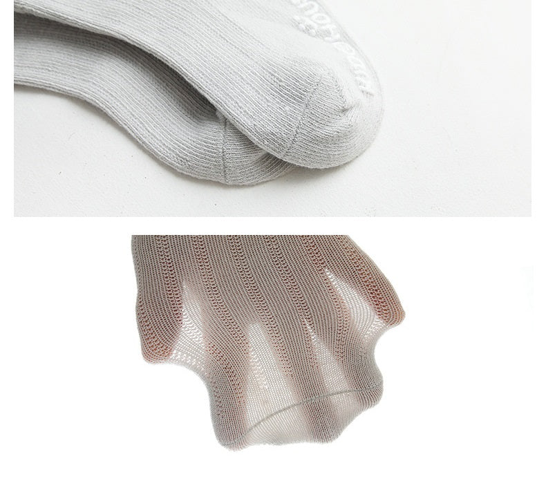 white anti slip baby socks